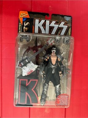 Kiss Gene Simmons Action Figure - Black Silver Red